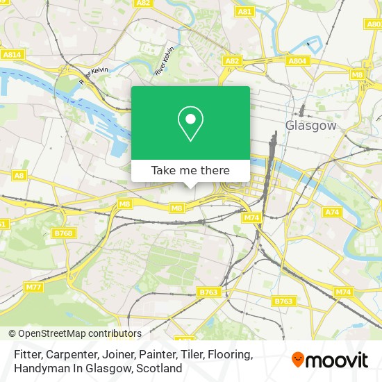 Fitter, Carpenter, Joiner, Painter, Tiler, Flooring, Handyman In Glasgow map