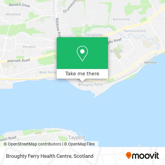 Broughty Ferry Health Centre map