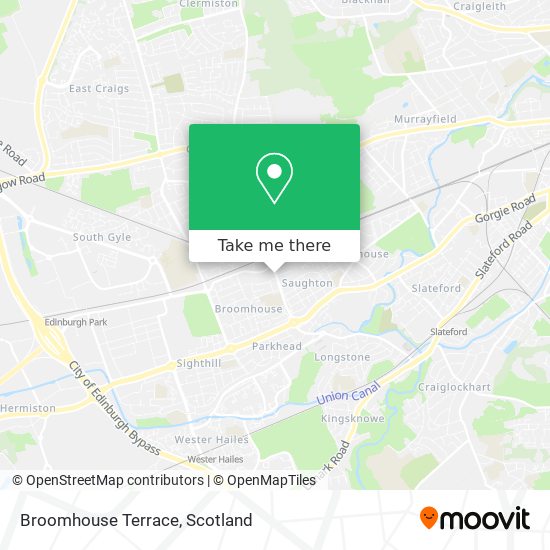 Broomhouse Terrace map