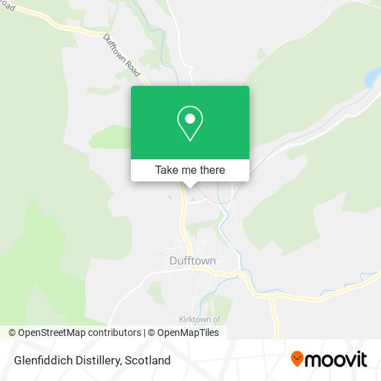 Glenfiddich Distillery map
