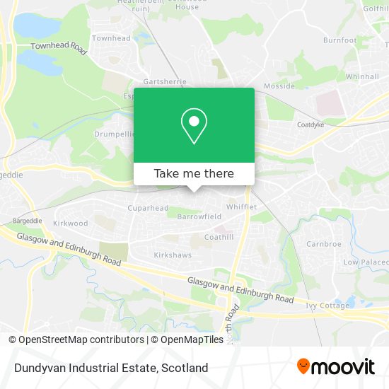 Dundyvan Industrial Estate map