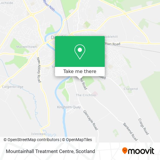 Mountainhall Treatment Centre map