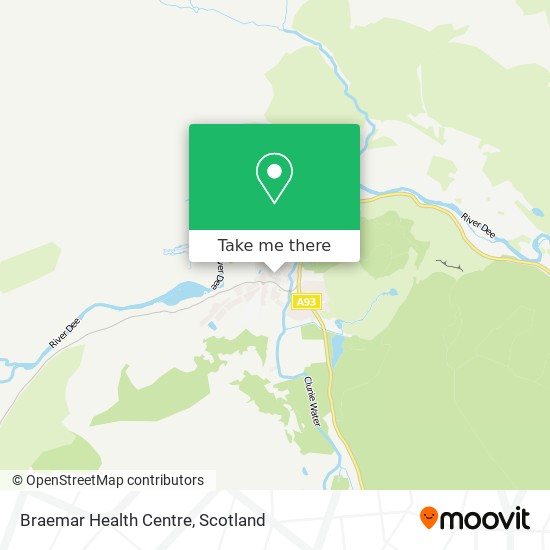 Braemar Health Centre map