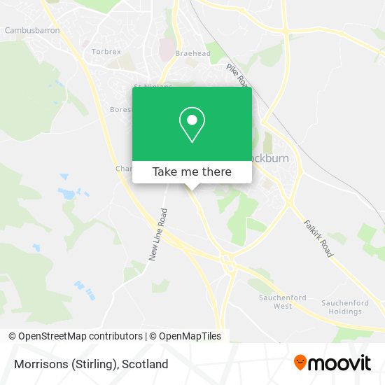 Morrisons (Stirling) map