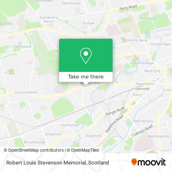 Robert Louis Stevenson Memorial map