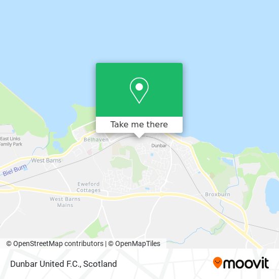 Dunbar United F.C. map