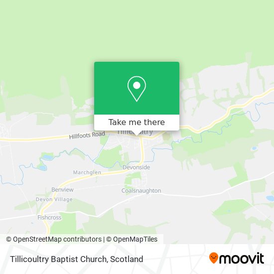 Tillicoultry Baptist Church map