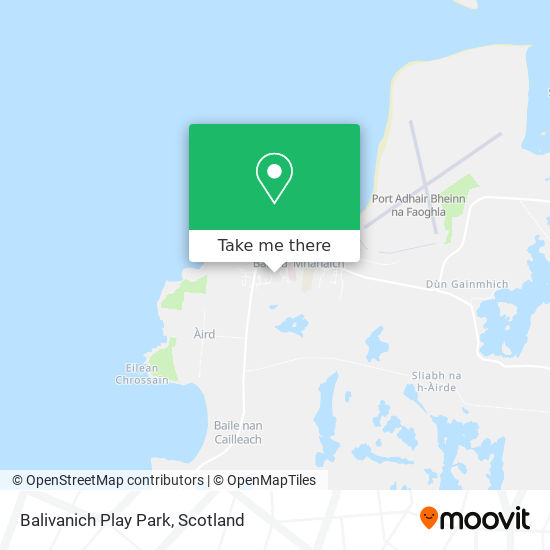 Balivanich Play Park map