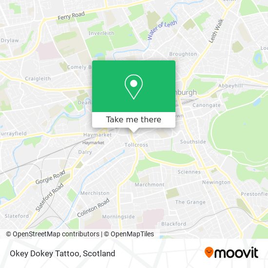 Okey Dokey Tattoo map