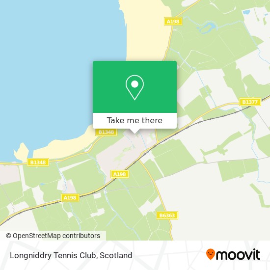 Longniddry Tennis Club map