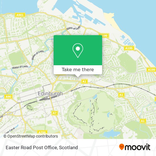 Easter Road Post Office map