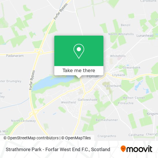 Strathmore Park - Forfar West End F.C. map