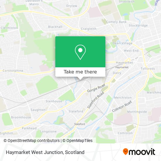 Haymarket West Junction map