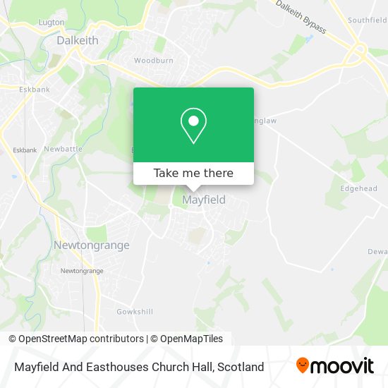 Mayfield And Easthouses Church Hall map