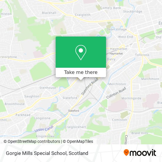 Gorgie Mills Special School map