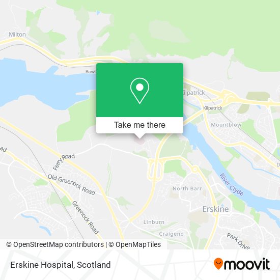 Erskine Hospital map