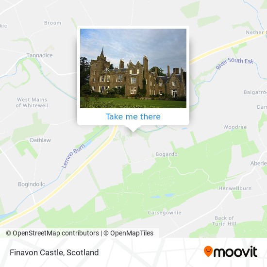 Finavon Castle map