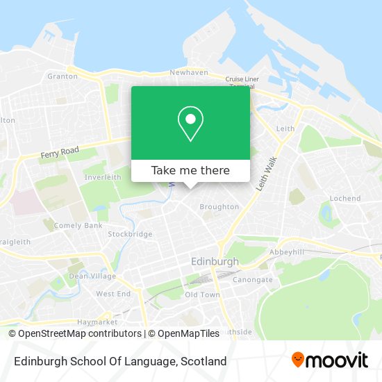 Edinburgh School Of Language map