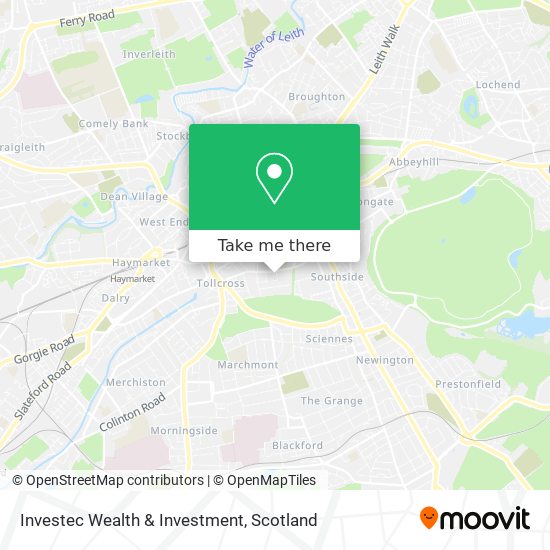 Investec Wealth & Investment map