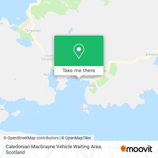 Caledonian Macbrayne Vehicle Waiting Area map