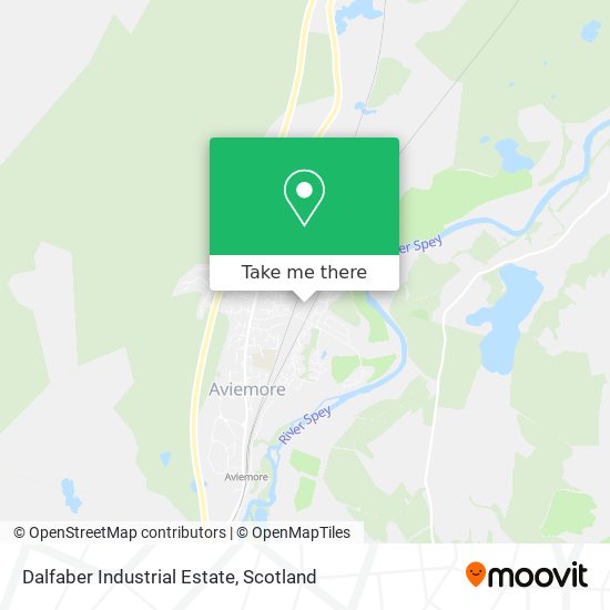 Dalfaber Industrial Estate map