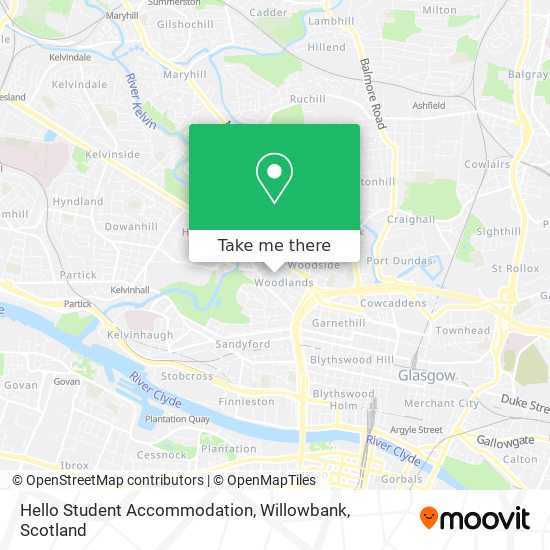 Hello Student Accommodation, Willowbank map
