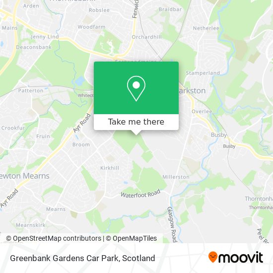 Greenbank Gardens Car Park map