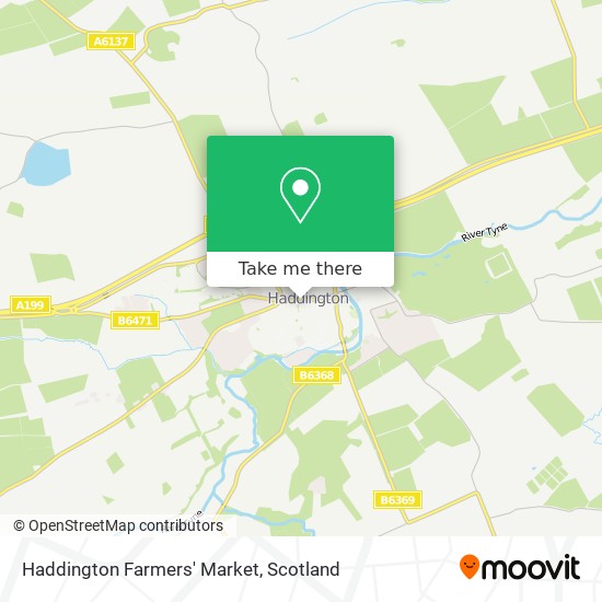 Haddington Farmers' Market map