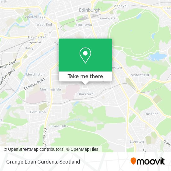 Grange Loan Gardens map