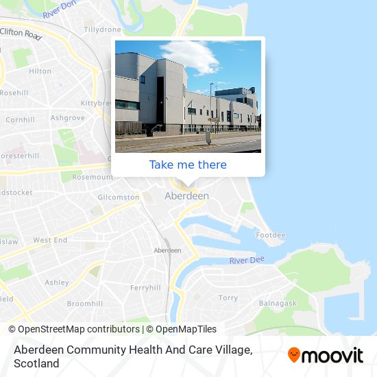 Aberdeen Community Health And Care Village map
