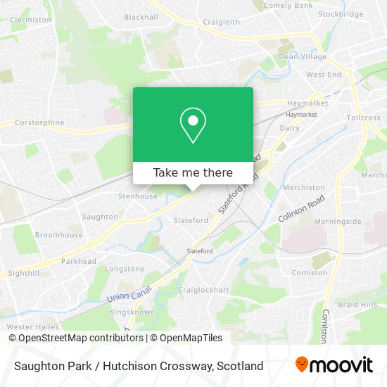 Saughton Park / Hutchison Crossway map