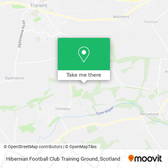 Hibernian Football Club Training Ground map