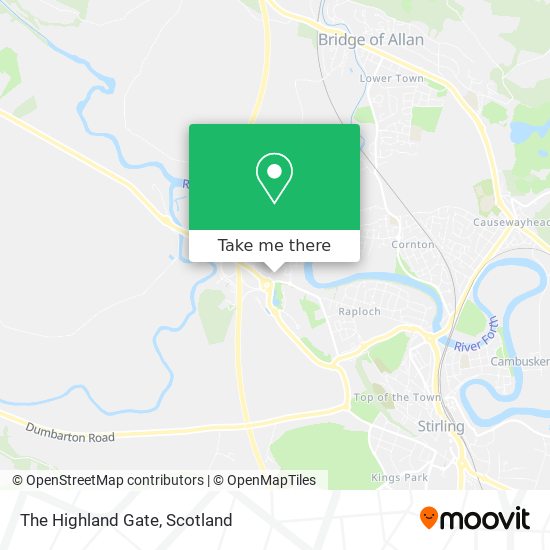 The Highland Gate map