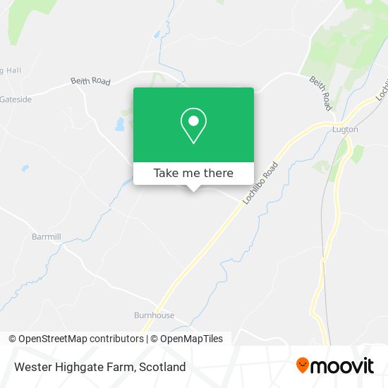 Wester Highgate Farm map