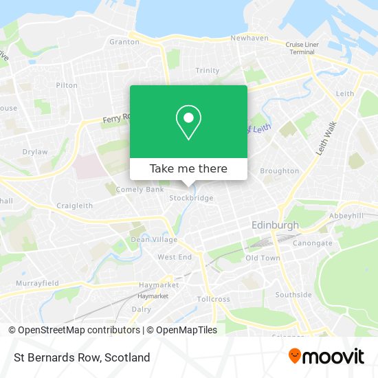 St Bernards Row map