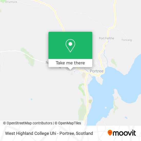 West Highland College Uhi - Portree map