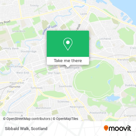 Sibbald Walk map