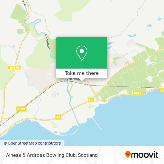 Alness & Ardross Bowling Club map