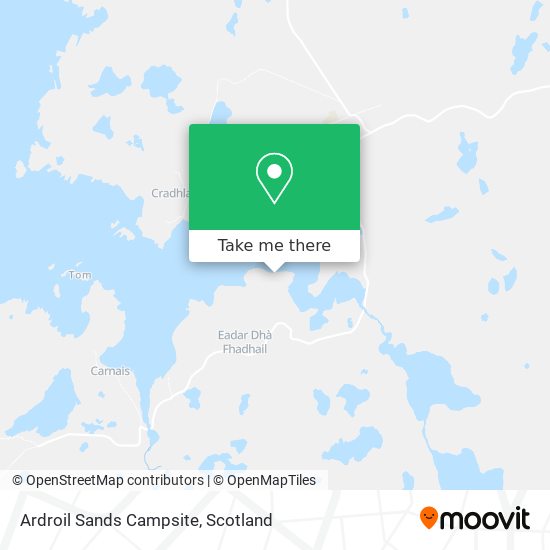 Ardroil Sands Campsite map