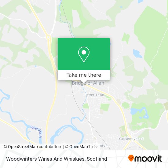 Woodwinters Wines And Whiskies map