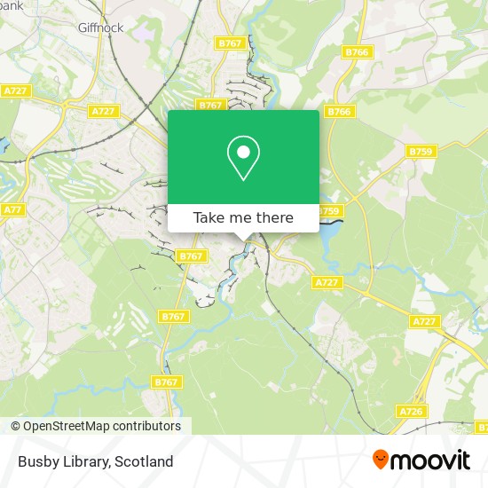 Busby Library map