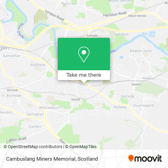 Cambuslang Miners Memorial map