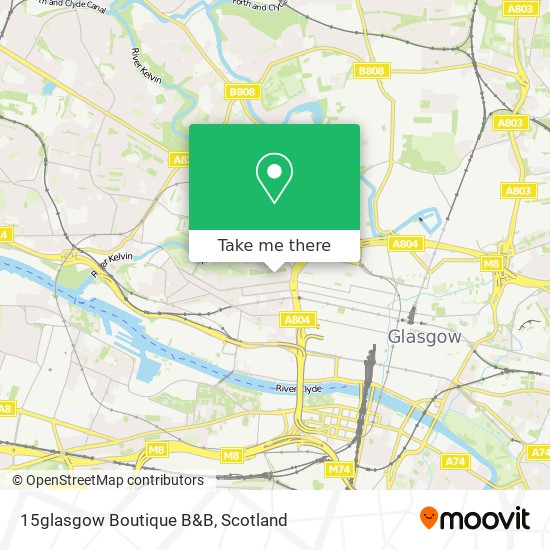 15glasgow Boutique B&B map