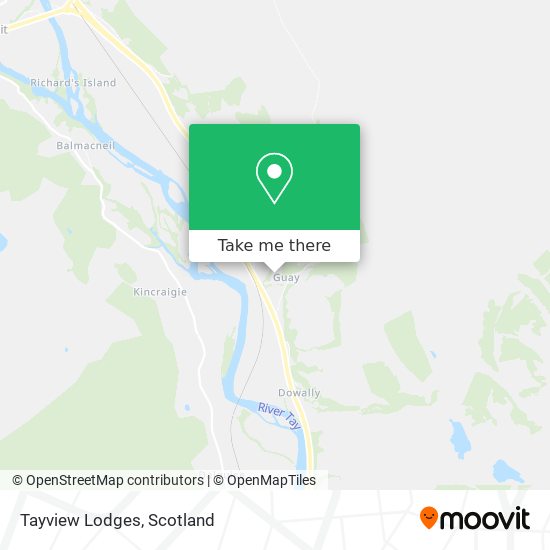 Tayview Lodges map