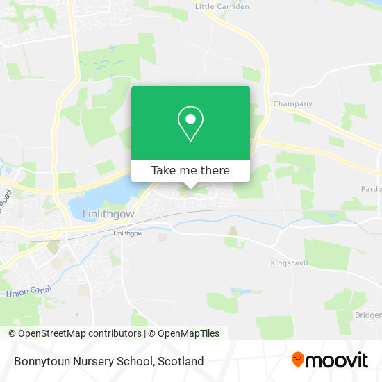 Bonnytoun Nursery School map