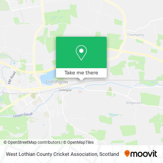 West Lothian County Cricket Association map