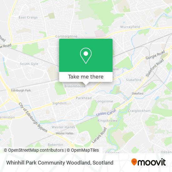 Whinhill Park Community Woodland map