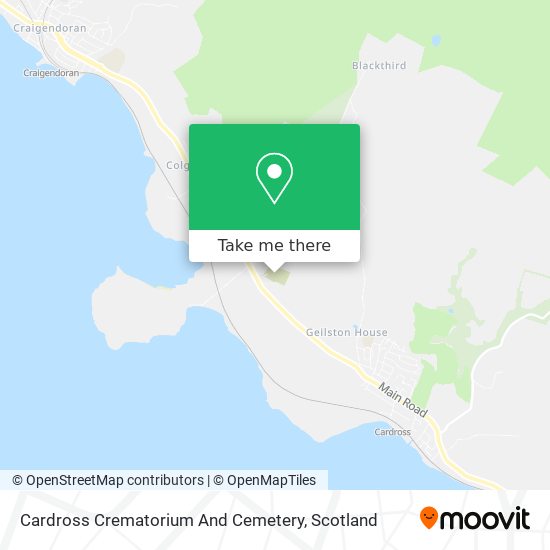 Cardross Crematorium And Cemetery map