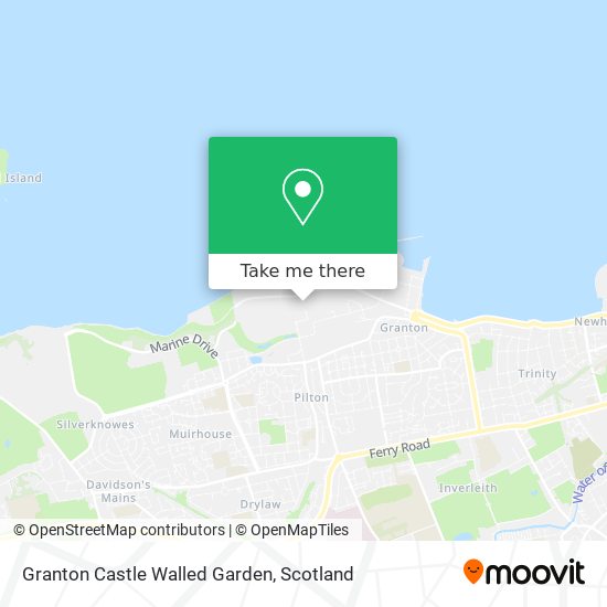 Granton Castle Walled Garden map