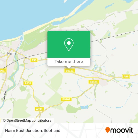 Nairn East Junction map